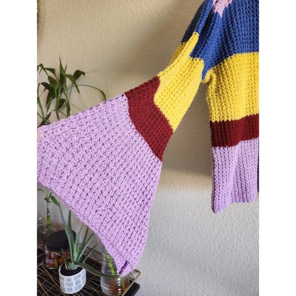 EcoWish Women's Knit Colorful Pullover Sweater S - Picture 3 of 7